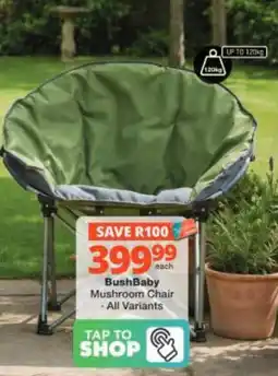 Checkers Hyper BushBaby Mushroom Chair offer