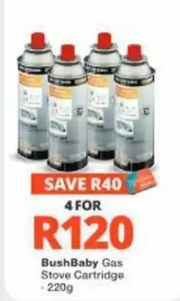 Checkers Hyper BushBaby Gas Stove Cartridge offer