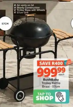 Checkers Hyper BushBaby Trolley Kettle Braai offer