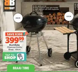Checkers Hyper BushBaby Charcoal Kettle Braai offer