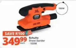 Checkers Hyper Schultz Sheet Sander offer