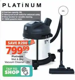 Checkers Hyper Platinum Wet & Dry Vacuum Cleaner offer