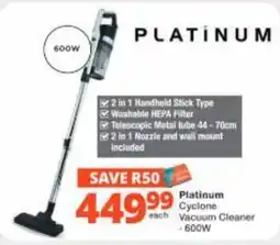 Checkers Hyper Platinum Cyclone Vacuum Cleaner offer