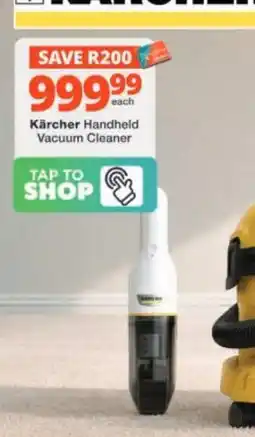 Checkers Hyper Kärcher Handheld Vacuum Cleaner offer
