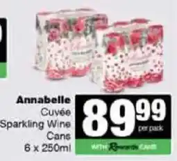 Spar Tops Annabelle Cuvée Sparkling Wine Cans offer