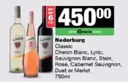 Spar Tops Nederburg Classic offer