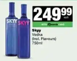 Spar Tops Skyy Vodka offer