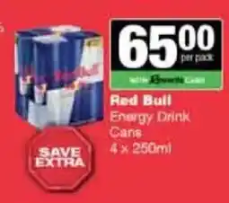 Spar Tops Red Bull Energy Drink Cans offer