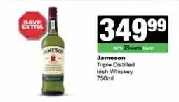 Spar Tops Jameson Triple Distilled Irish Whiskey offer