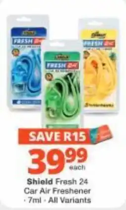 Checkers Hyper Shield Fresh 24 Car Air Freshener offer