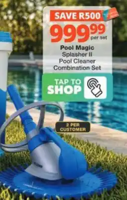 Checkers Hyper Pool Magic Splasher II Pool Cleaner Combination Set offer