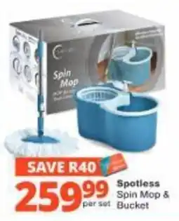 Checkers Hyper Spotless Spin Mop & Bucket offer