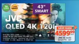 Checkers Hyper JVC 4K QLED Smart TV - 43" offer