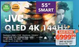 Checkers Hyper JVC 4K QLED Smart TV - 55" offer