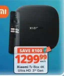 Checkers Hyper Xiaomi Tv Box 4K Ultra HD 3rd Gen offer