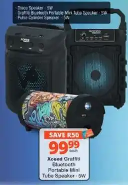 Checkers Hyper Xceed Graffiti Bluetooth Portable Mini Tube Speaker offer