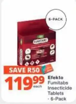 Checkers Hyper Efekto Fumitabs Insecticide Tablets offer