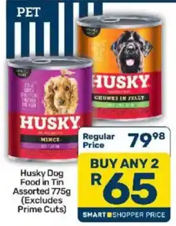 Pick n Pay Husky Dog Food in Tin Assorted offer