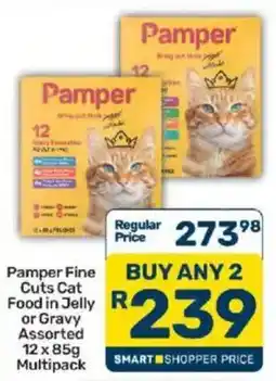 Pick n Pay Pamper Fine Cuts Cat Food in Jelly or Gravy Assorted offer