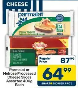 Pick n Pay Parmalat or Melrose Processed Cheese Slices Assorted offer