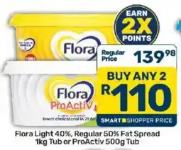 Pick n Pay Flora Light 40% ProActiv 500g Tub offer