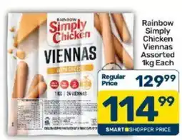 Pick n Pay Rainbow Simply Chicken Viennas Assorted offer