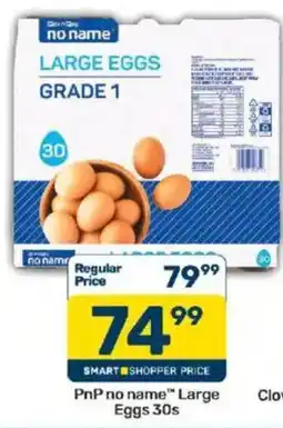 Pick n Pay no name Large Eggs offer