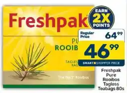 Pick n Pay Freshpak Pure Rooibos Tagless Teabags offer
