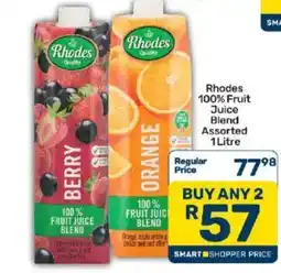 Pick n Pay Rhodes 100% Fruit Juice Blend Assorted offer
