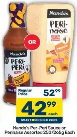 Pick n Pay Nando's Peri-Peri Sauce Assorted offer