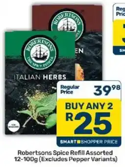 Pick n Pay Robertsons Spice Refill Assorted offer