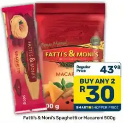 Pick n Pay Fatti's & Moni's Spaghetti or Macaroni offer