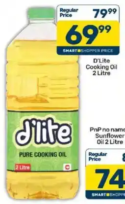 Pick n Pay D'Lite Pure Cooking Oil offer