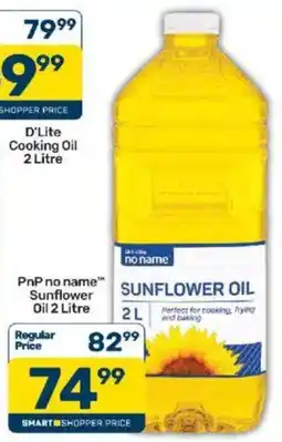 Pick n Pay PnP no name Sunflower Oil offer