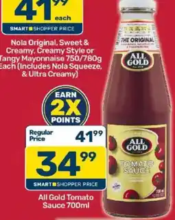 Pick n Pay All Gold Tomato Sauce offer