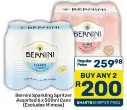 Pick n Pay Bernini Sparkling Spritzer Assorted offer