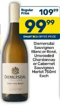 Pick n Pay Diemersdal Sauvignon Blanc or Rosé offer