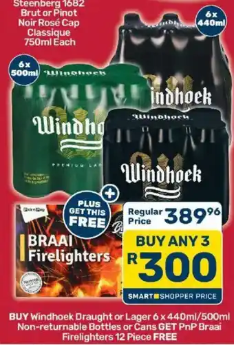Windhoek Draught or Lager