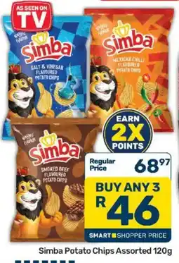 Pick n Pay Simba Potato Chips Assorted offer