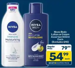 Pick n Pay Nivea Body Lotion or Cream Assorted offer