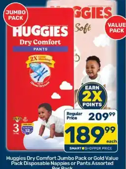Pick n Pay Huggies Dry Comfort Pants Assorted offer