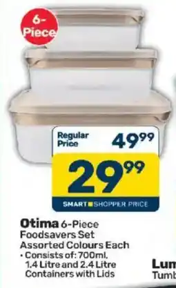 Pick n Pay Otima 6-Piece Food savers Set Assorted offer