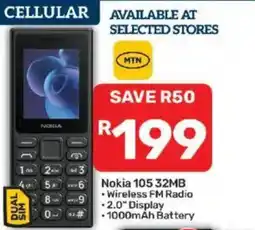 Pick n Pay Nokia 105 32MB offer