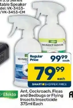Pick n Pay Efekto Ant, Cockroach, Fleas and Bedbugs or Flying Insects Insecticide offer