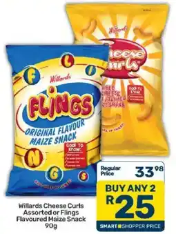 Pick n Pay Willards Cheese Curls Assorted offer