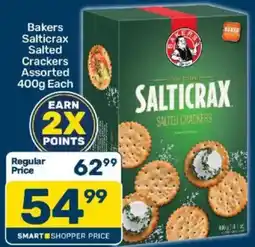 Pick n Pay Bakers Salticrax Salted Crackers Assorted offer