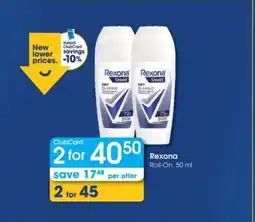 Clicks Rexona Roll-On 50 ml offer