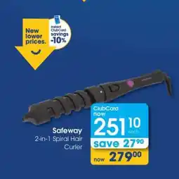 Clicks Safeway 2-in-1 Spiral Hair Curler offer