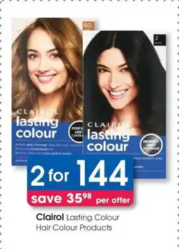 Clicks Clairol Lasting Colour Hair Colour Products offer