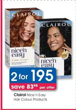 Clicks Clairol Nice’n Easy Hair Colour Products offer